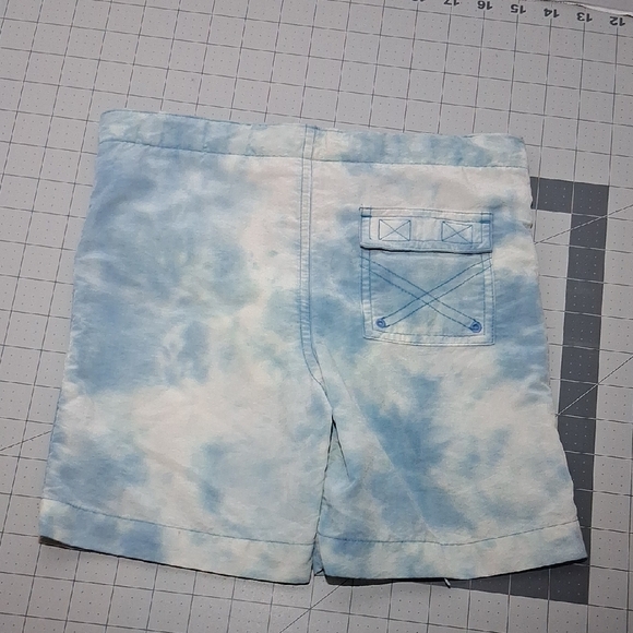 Polo by Ralph Lauren Blue Tie-Dye Kids Swim Trunks - Picture 6 of 6
